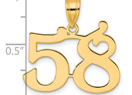 14k Yellow Gold Pendants Style APN58 - Classique Jewelry Inc.