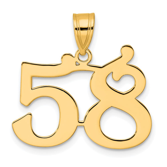 14k Yellow Gold Pendants Style APN58 - Classique Jewelry Inc.