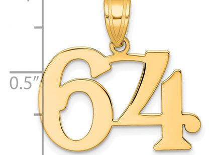 14k Yellow Gold Pendants Style APN64 - Classique Jewelry Inc.