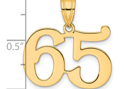 14k Yellow Gold Pendants Style APN65 - Classique Jewelry Inc.