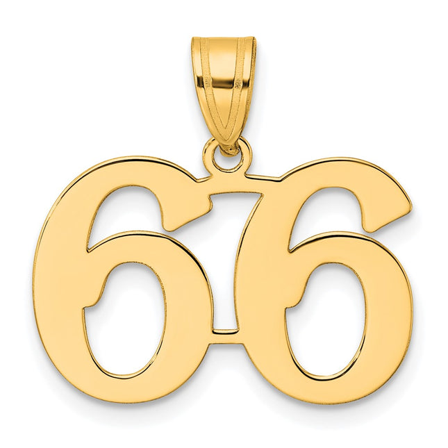 14k Yellow Gold Pendants Style APN66 - Classique Jewelry Inc.
