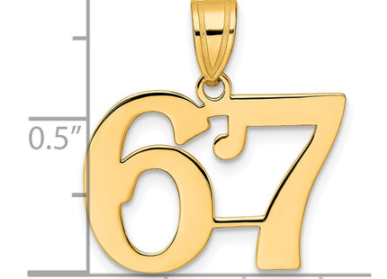 14k Yellow Gold Pendants Style APN67 - Classique Jewelry Inc.