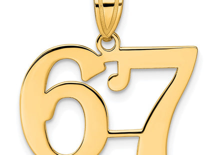 14k Yellow Gold Pendants Style APN67 - Classique Jewelry Inc.