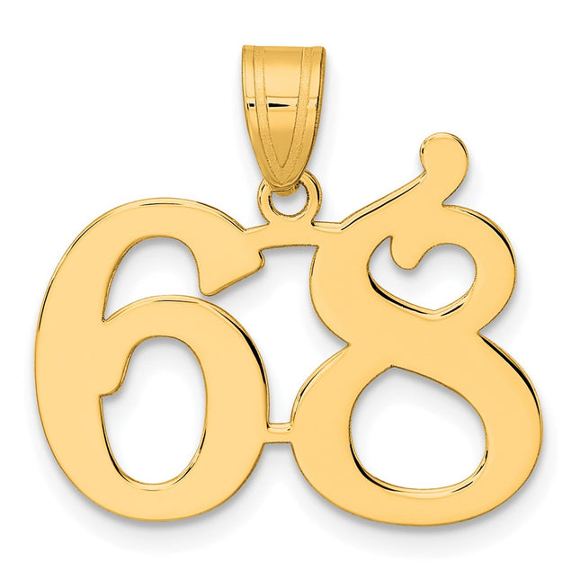14k Yellow Gold Pendants Style APN68 - Classique Jewelry Inc.
