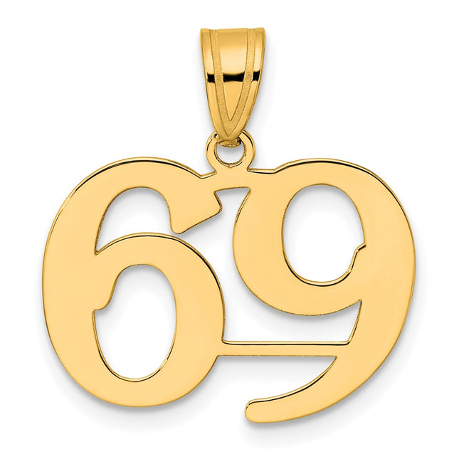 14k Yellow Gold Pendants Style APN69 - Classique Jewelry Inc.