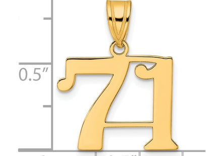 14k Yellow Gold Pendants Style APN71 - Classique Jewelry Inc.