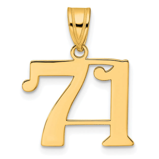 14k Yellow Gold Pendants Style APN71 - Classique Jewelry Inc.