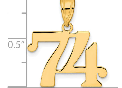 14k Yellow Gold Pendants Style APN74 - Classique Jewelry Inc.