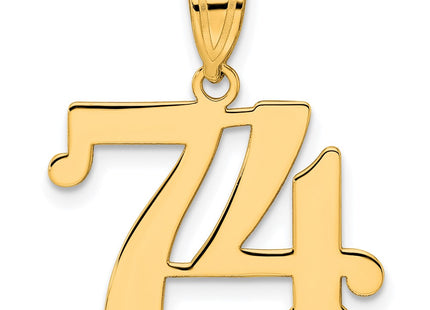 14k Yellow Gold Pendants Style APN74 - Classique Jewelry Inc.