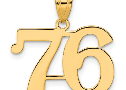 14k Yellow Gold Pendants Style APN76 - Classique Jewelry Inc.