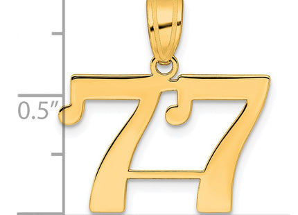 14k Yellow Gold Pendants Style APN77 - Classique Jewelry Inc.