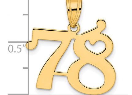 14k Yellow Gold Pendants Style APN78 - Classique Jewelry Inc.