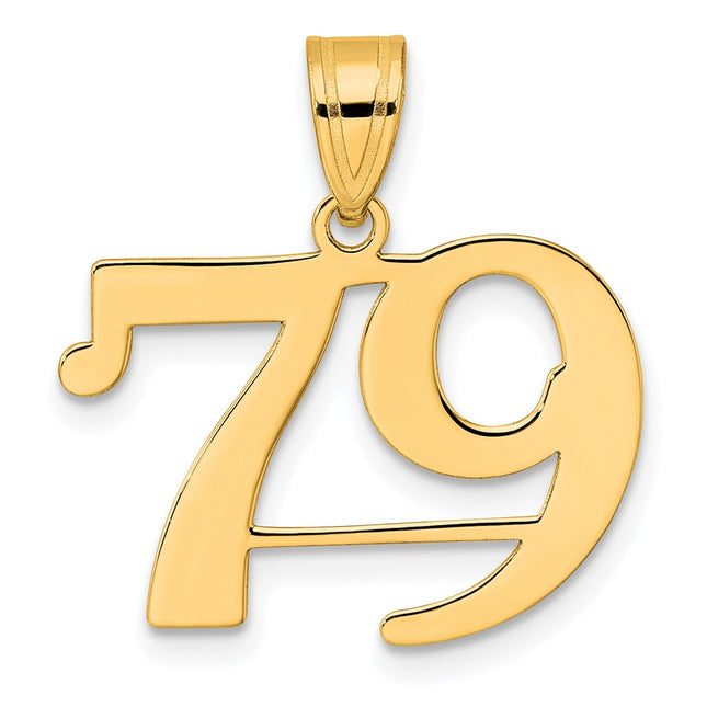 14k Yellow Gold Pendants Style APN79 - Classique Jewelry Inc.