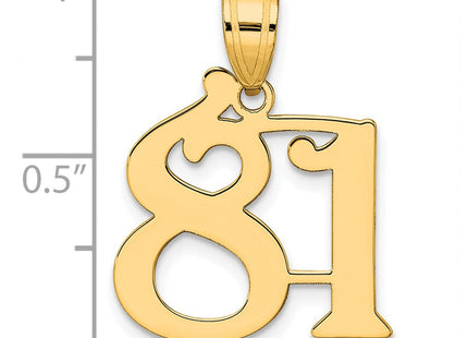 14k Yellow Gold Pendants Style APN81 - Classique Jewelry Inc.