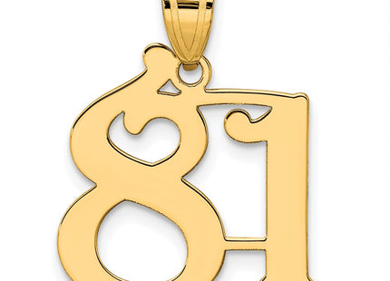 14k Yellow Gold Pendants Style APN81 - Classique Jewelry Inc.