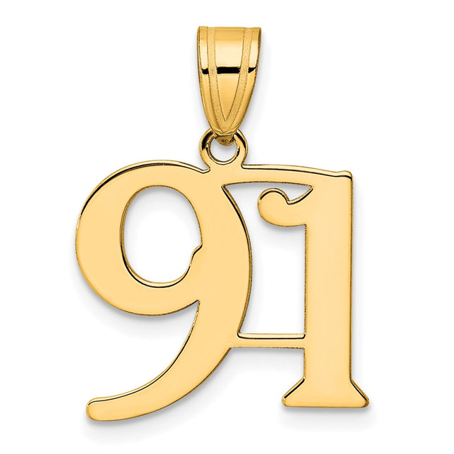 14k Yellow Gold Pendants Style APN91 - Classique Jewelry Inc.