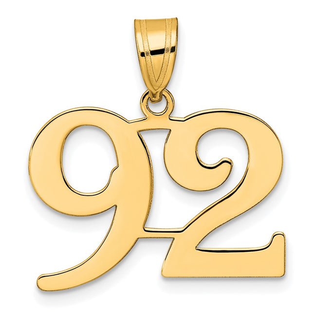 14k Yellow Gold Pendants Style APN92 - Classique Jewelry Inc.