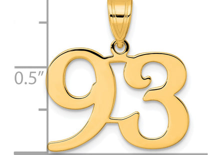 14k Yellow Gold Pendants Style APN93 - Classique Jewelry Inc.