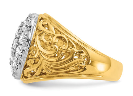 14k Two-tone Rings Style B01539A - Classique Jewelry Inc.