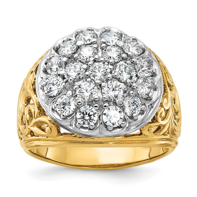 14k Two-tone Rings Style B01539A - Classique Jewelry Inc.
