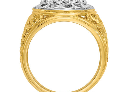 14k Two-tone Rings Style B01539B - Classique Jewelry Inc.