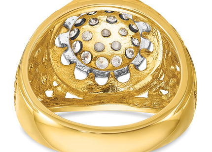 14k Two-tone Rings Style B01539B - Classique Jewelry Inc.