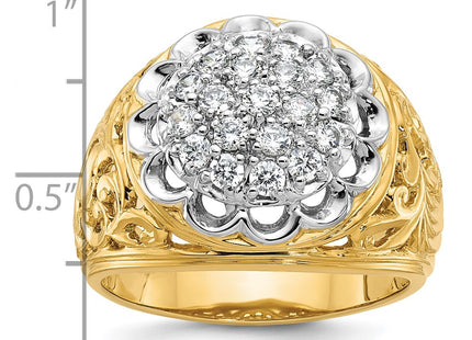 14k Two-tone Rings Style B01539B - Classique Jewelry Inc.