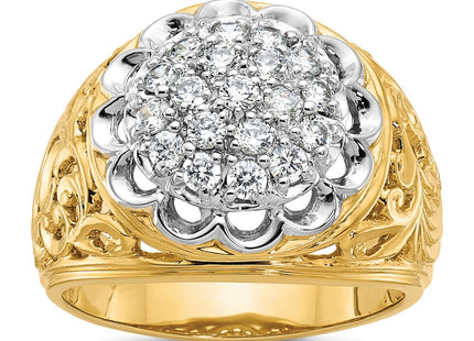 14k Two-tone Rings Style B01539B - Classique Jewelry Inc.