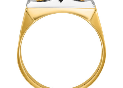 14k Two-tone Rings Style B02077 - Classique Jewelry Inc.