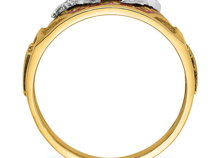 14k Two-tone Rings Style B02420 - Classique Jewelry Inc.
