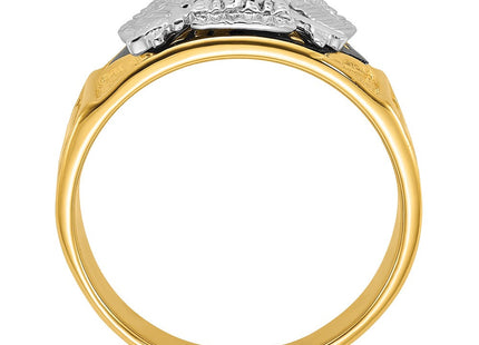 14K gold diamond ring, alternate view