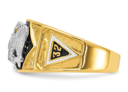 14K gold diamond ring, another view
