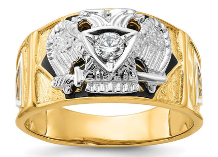14K gold diamond ring