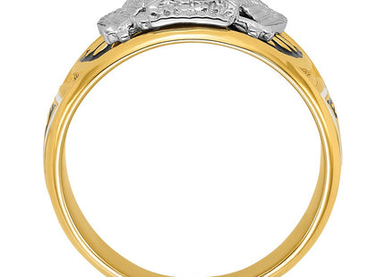 14k Two-tone Rings Style B02444 - Classique Jewelry Inc.