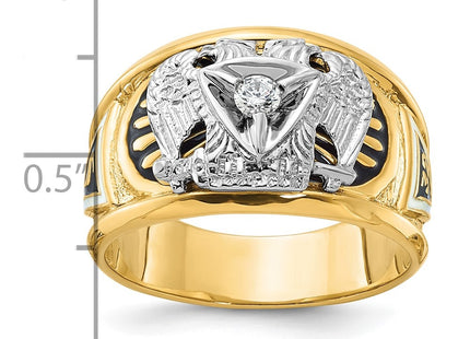 14k Two-tone Rings Style B02444 - Classique Jewelry Inc.