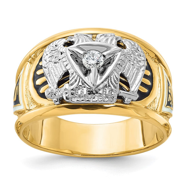 14k Two-tone Rings Style B02444 - Classique Jewelry Inc.