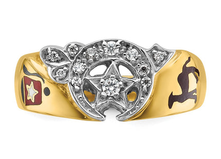 14k Two-tone Rings Style B02454 - Classique Jewelry Inc.