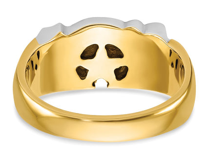 14k Two-tone Rings Style B02454 - Classique Jewelry Inc.