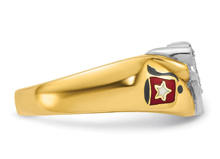 14k Two-tone Rings Style B02454 - Classique Jewelry Inc.