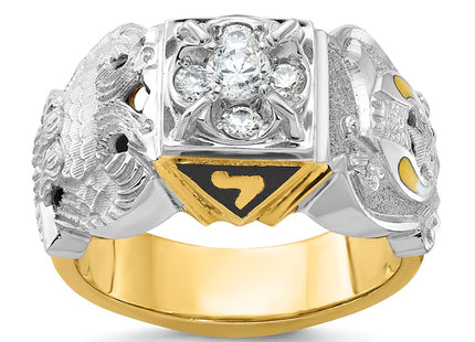 14k Two-tone Rings Style B02461A - Classique Jewelry Inc.