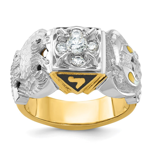 14K gold diamond ring