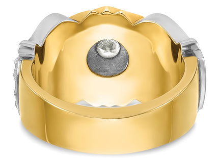 14k Two-tone Rings Style B02461B - Classique Jewelry Inc.