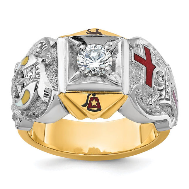 14k Two-tone Rings Style B02461B - Classique Jewelry Inc.