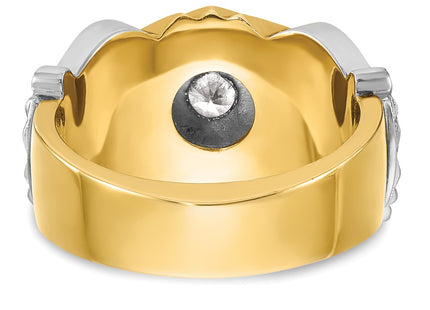 14k Two-tone Rings Style B02461C - Classique Jewelry Inc.