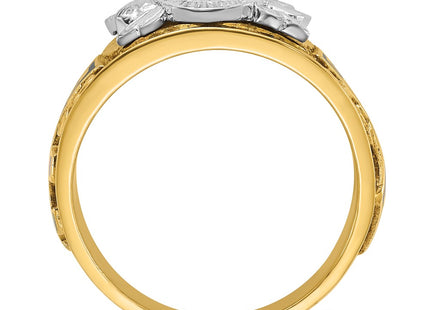 14k Two-tone Rings Style B02510 - Classique Jewelry Inc.