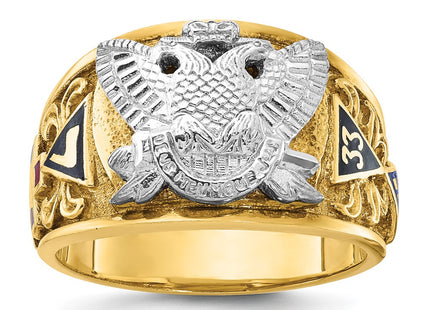 14k Two-tone Rings Style B02510 - Classique Jewelry Inc.