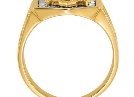 14k Two-tone Rings Style B02549 - Classique Jewelry Inc.