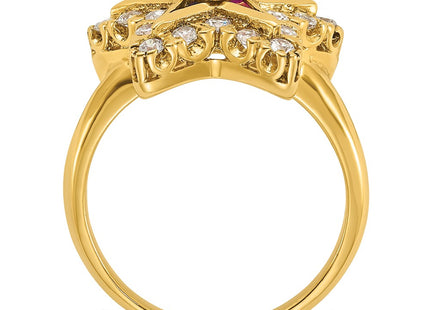 14k Yellow Gold Rings Style B02564 - Classique Jewelry Inc.