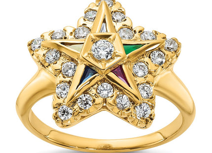 14k Yellow Gold Rings Style B02564 - Classique Jewelry Inc.