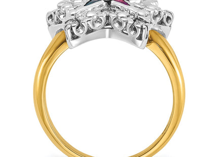 14k Two-tone Rings Style B02565 - Classique Jewelry Inc.